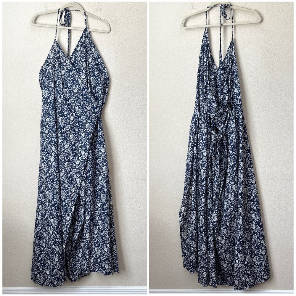 Ann Mashburn Liberty Fabrics Floral Printed Wrap Maxi Dress - Picture 2 of 11